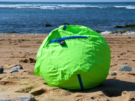 Coussin de plage vert avec anse