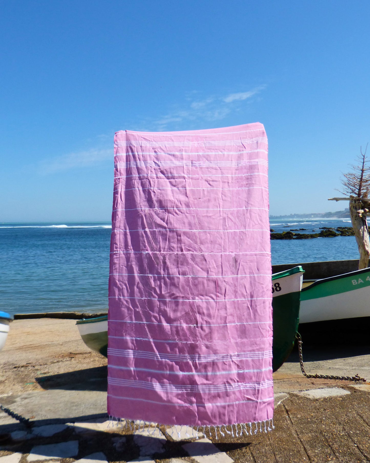 Fouta classique rose